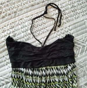 Tribal Strapless Maxi Dress